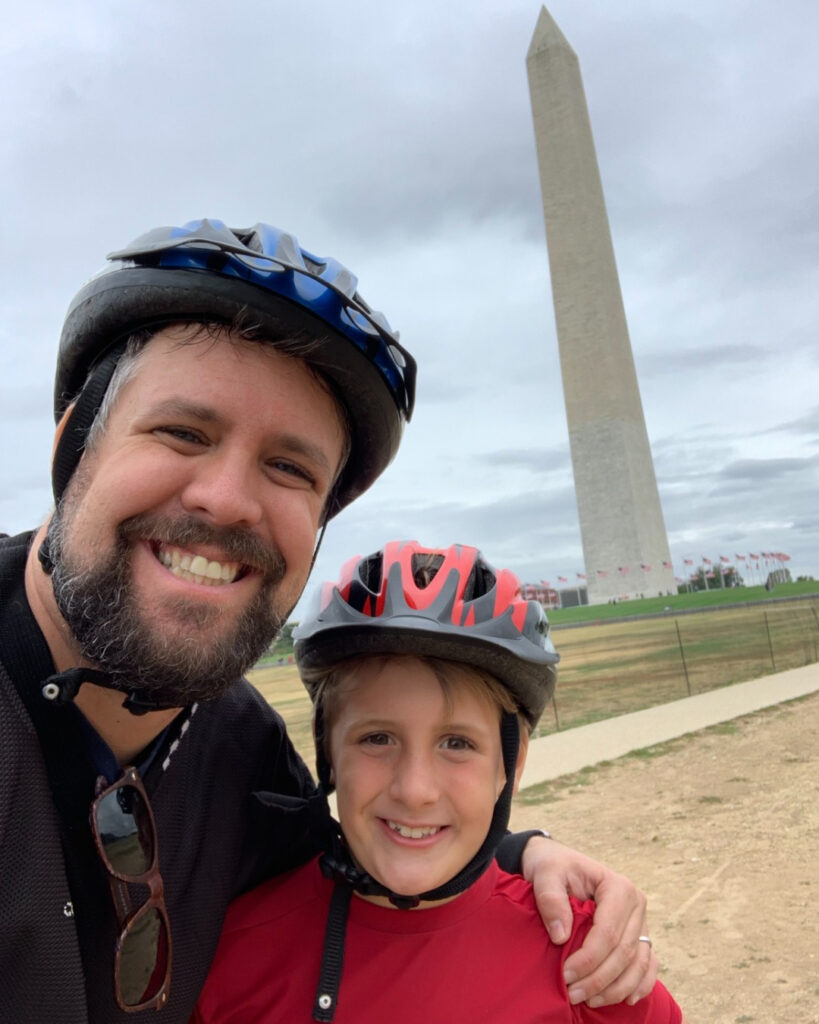 Washington Monument, city bike tours for families
