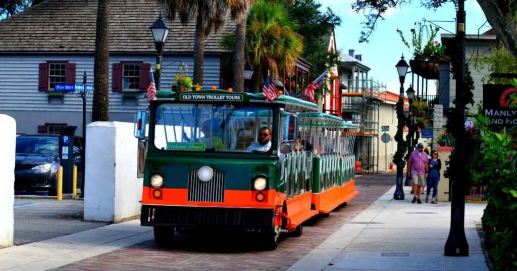saint Augustine fl with kids, old town trolley