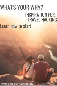 Travel Hacking, couple at sunset