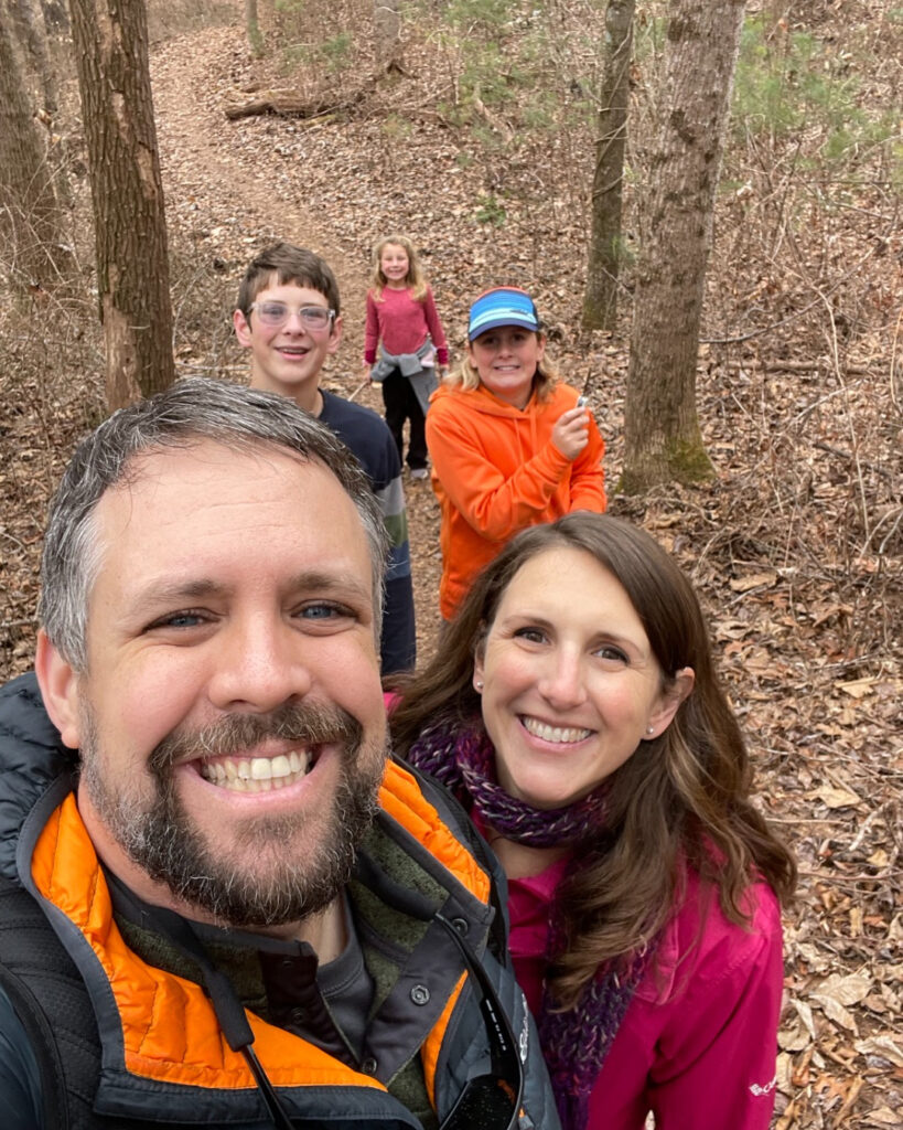family weekend getaway in Asheville, family hike