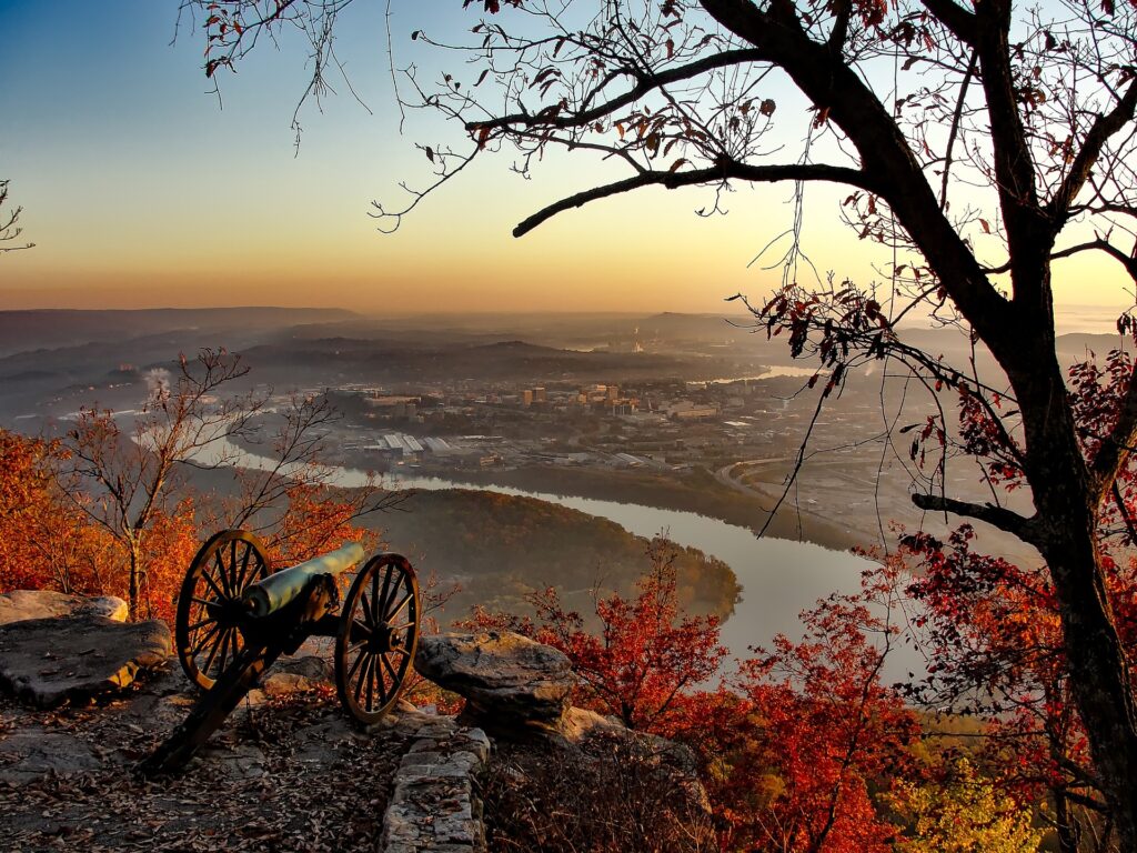 Chattanooga weekend getaway for families, cannon overlook