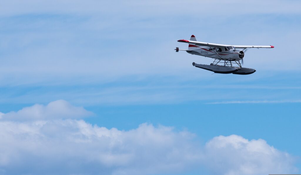 things to do in Mount Dora, seaplane in sky