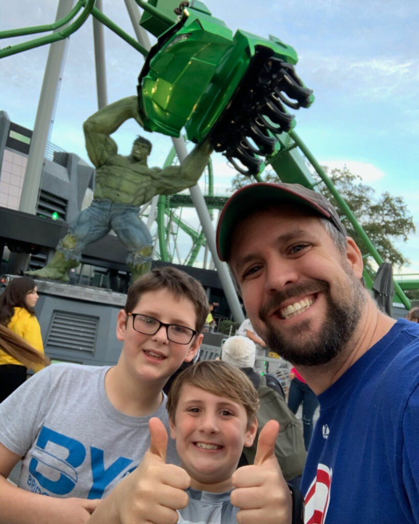 family travel gift ideas, hulk rollercoaster