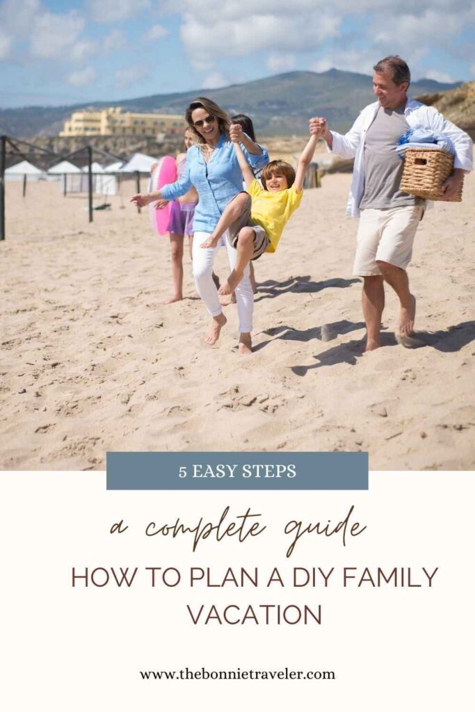 How to Plan a Trip Pin, family at the beach