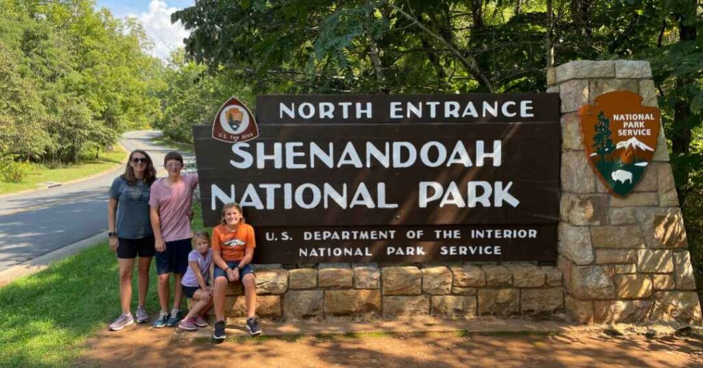 Washington DC family vacation, day trip to Shenandoah NP