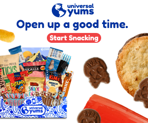 Universal Yums review for families, box